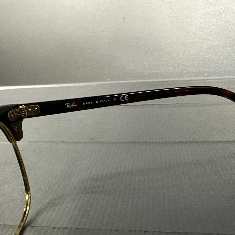 Ray-Ban Italy RB 3016 CLUBMASTER W0366 49-21 3N  140 Brown/Gold Frame